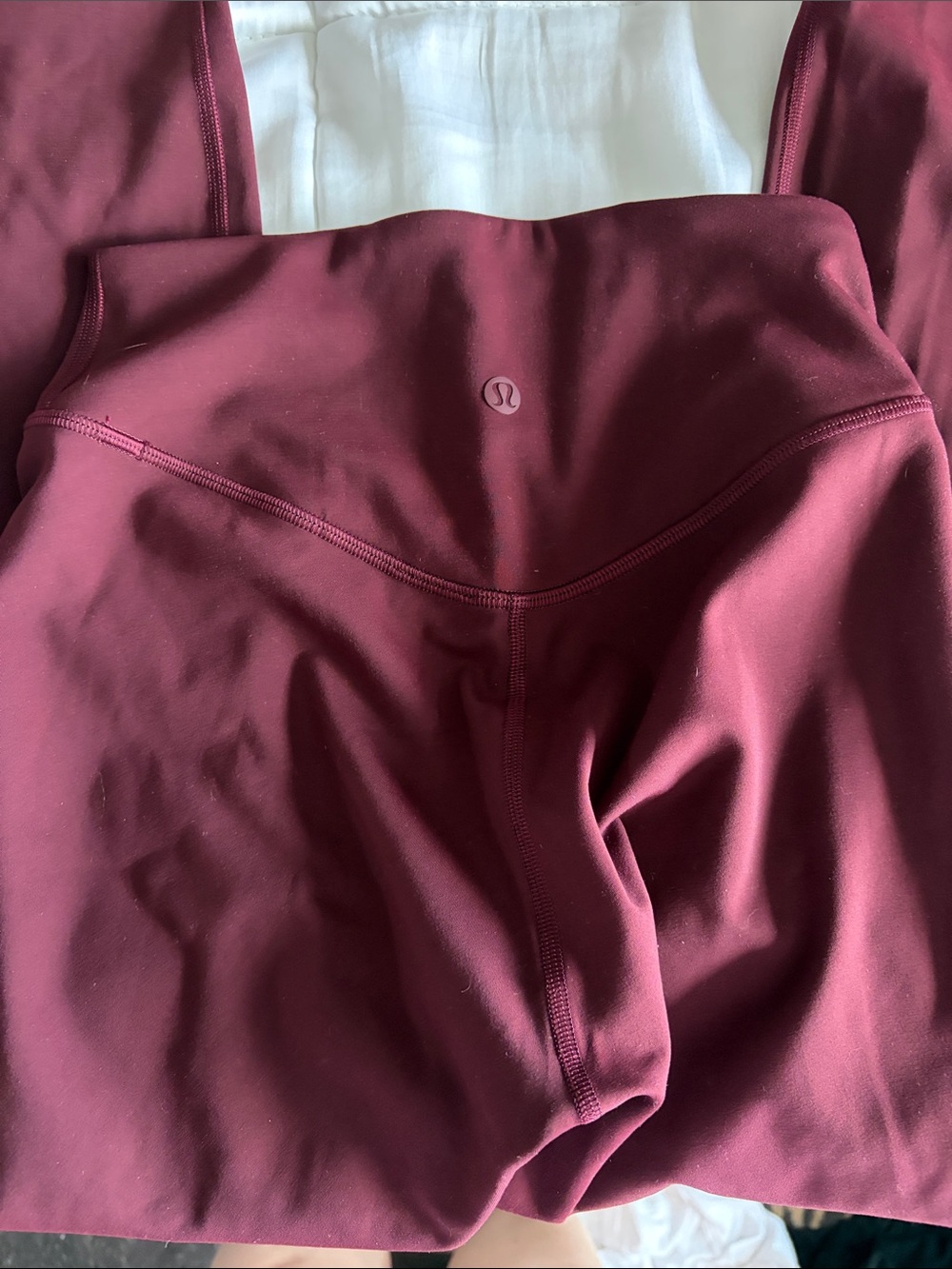 Lululemon Maroon High-Waist Leggings & Strappy Sports Bra Set - 4 - Picture 5 of 8